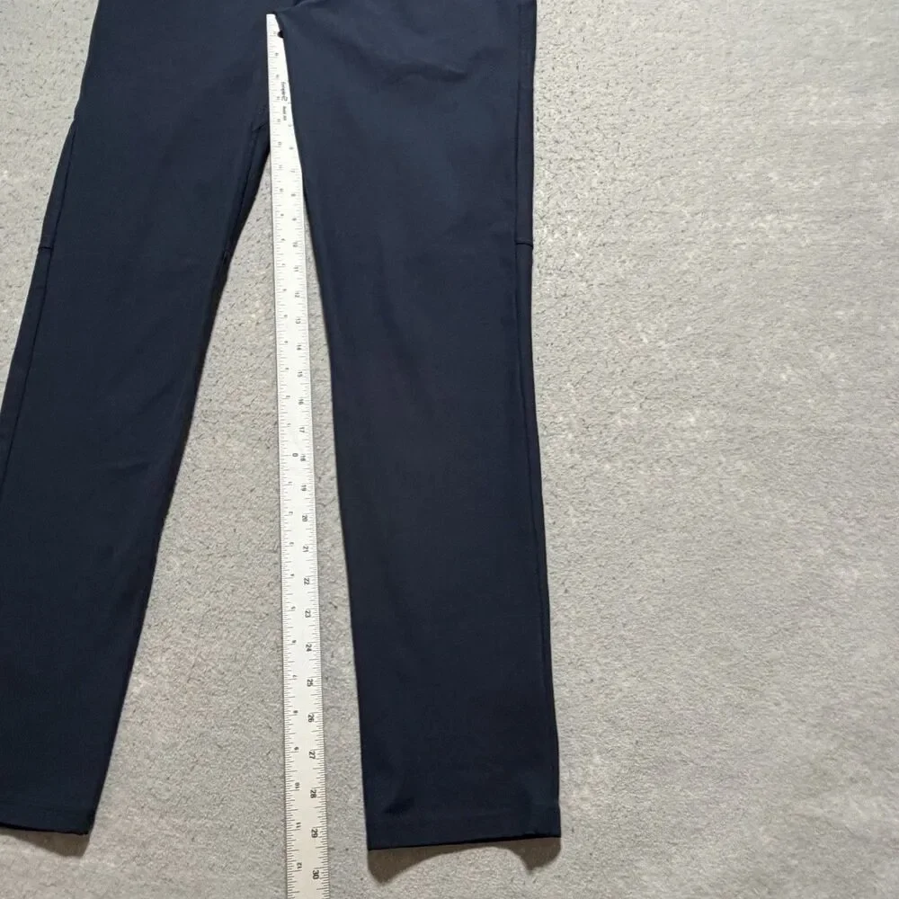 Lululemon Men's ABC Pant Sz 30 Navy Blue Slim Fit Warpstreme Athleisure Pockets
